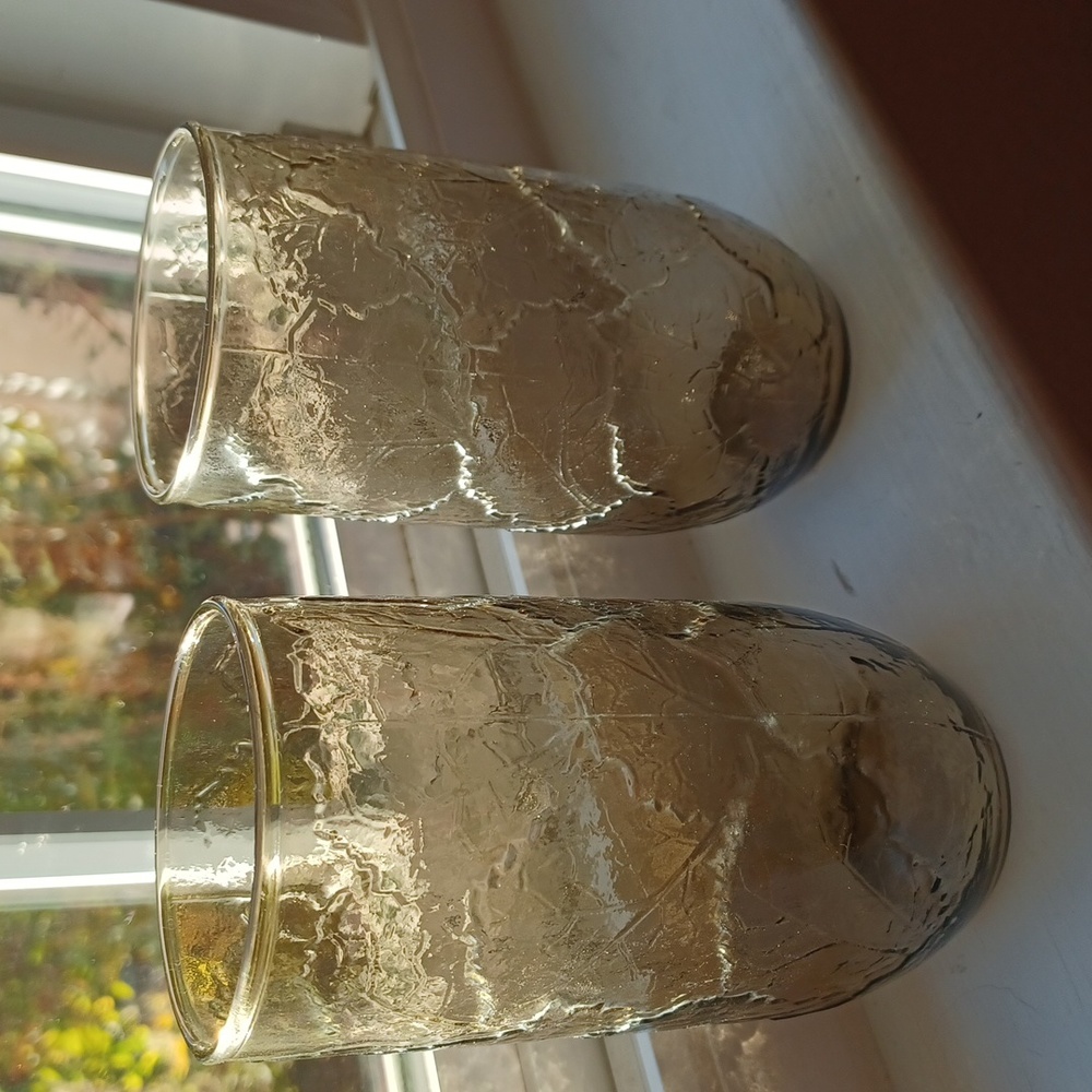 Vintage Leaf tumblers